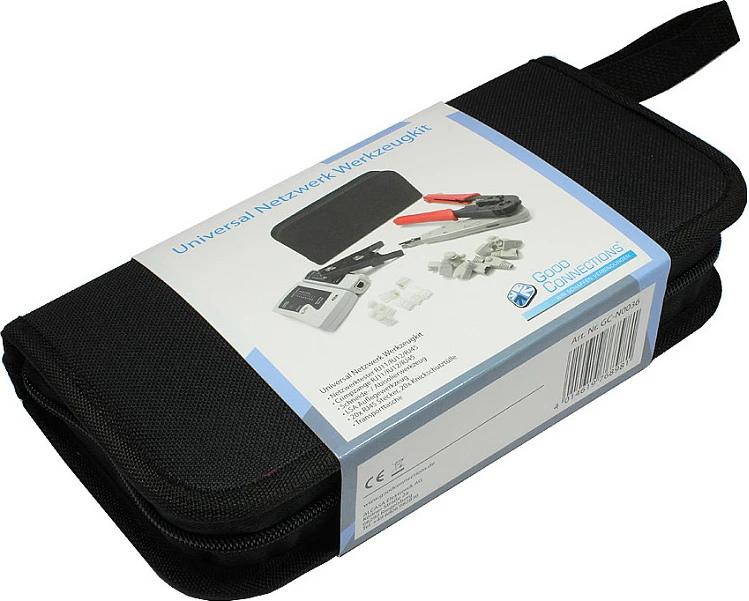 Tester kabllosh rrjeti GoodConnections Alcasa GC-N0036, RJ-11/RJ-12/RJ-45, LED, 9 V, gri