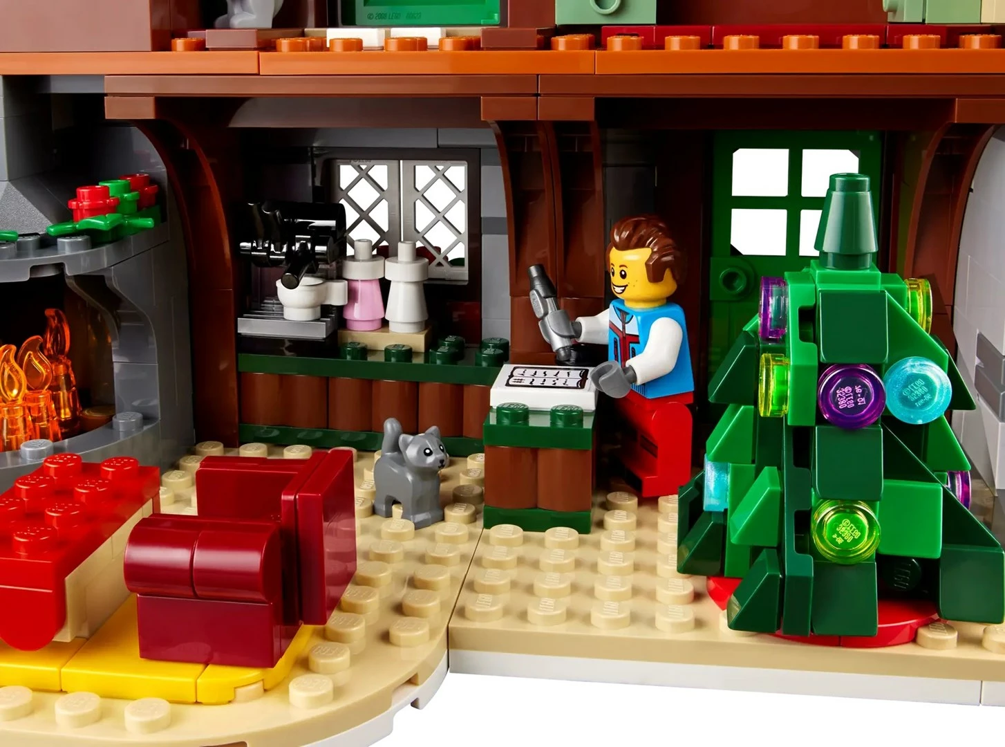Set LEGO ICONS Alpine Lodge 10325, 1517 pjesë, me 5 minifigura