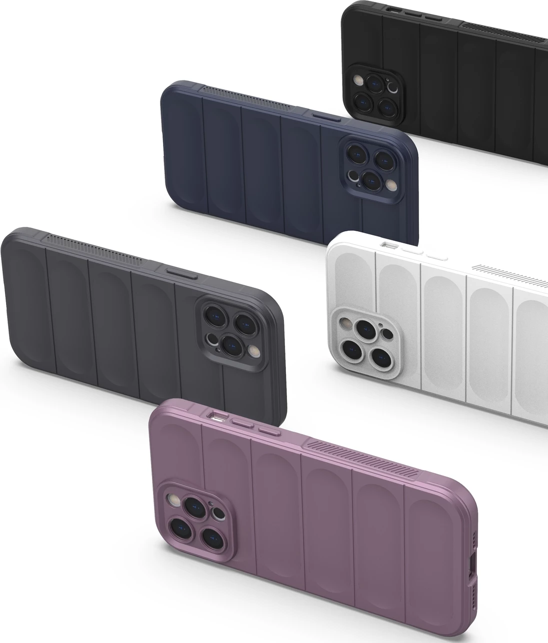 Mbështjellës Hurtel Magic Shield Case për iPhone 12 Pro Max, fleksibil, i blinduar, Kaltër e errët