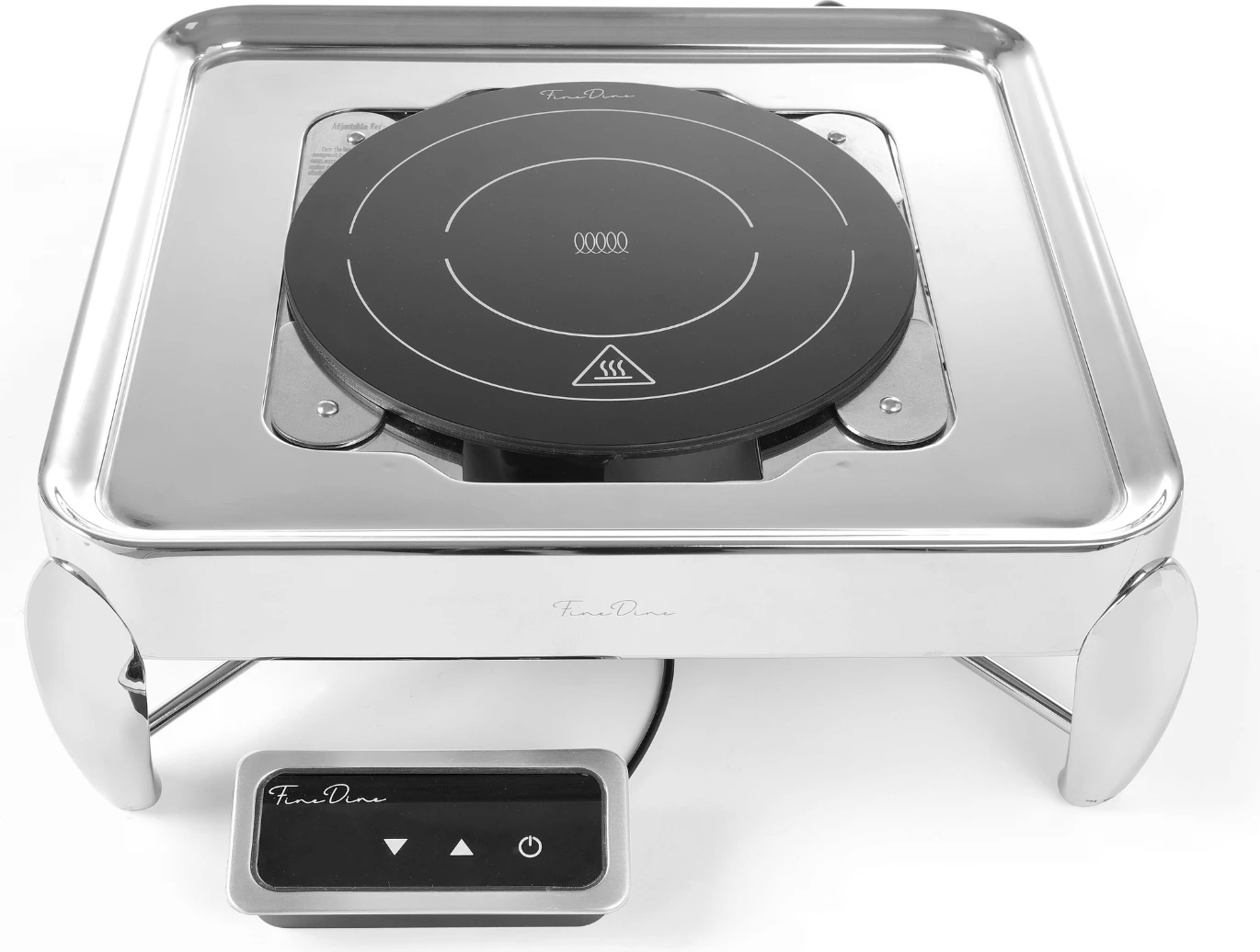 Ngrohës me induksion, Fine Dine, 239193, 800 W, Ø245x68 mm, rregullator fuqie, e zezë