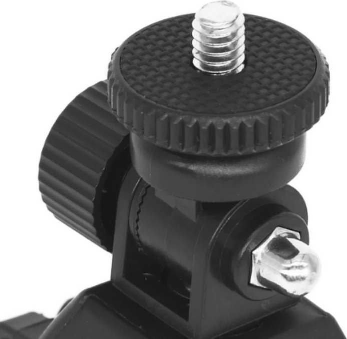 Mbajtës kamerë sportive biçiklete, Hurtel, rrotullim 360°, montim universal, rezistent ndaj vibrimeve, e zezë