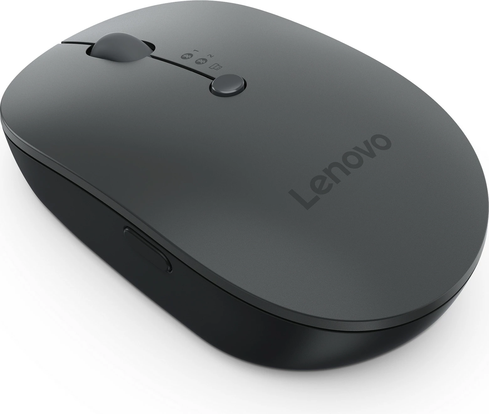 Maus Lenovo Multi-Device X9 Edition, pa kabllo, 2.4GHz + Bluetooth 5.0, 2400 DPI, USB-C, gri/zi