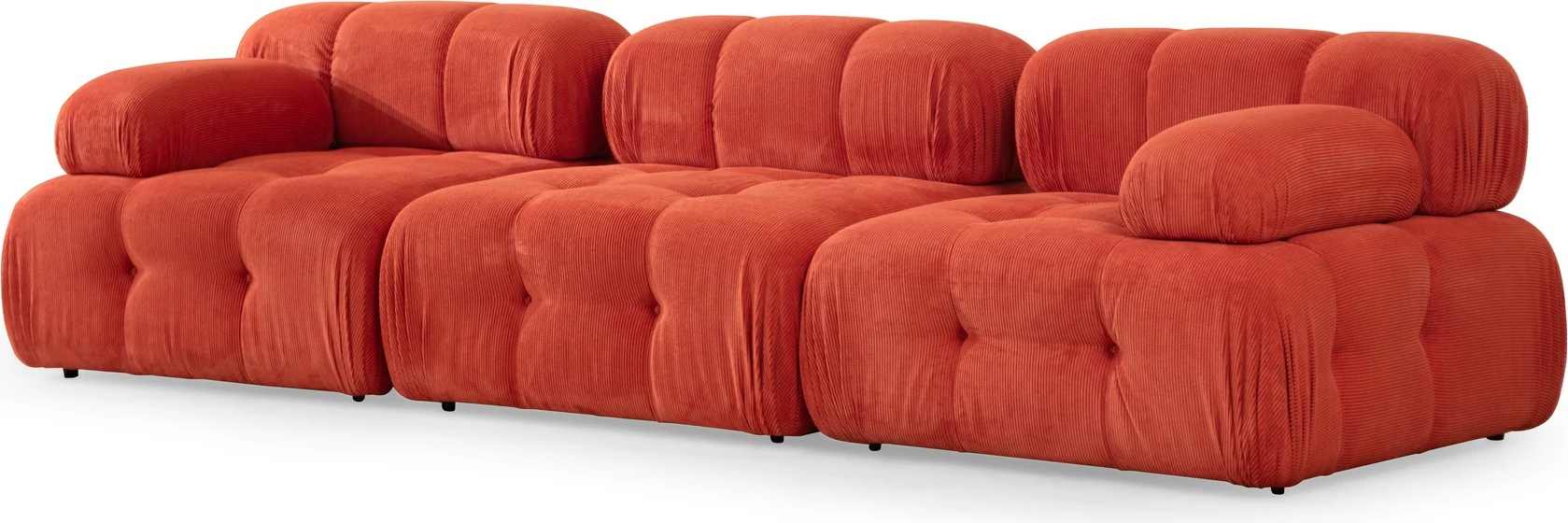 Divan treshe, ngjyrë e kuqe, Atelier del Sofa Doblo (L1-O1-1R)