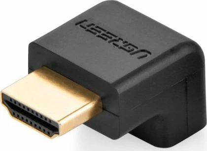 Adapter HDMI Ugreen 20109 90° HDMI mashkull në HDMI femër 4K, i zi