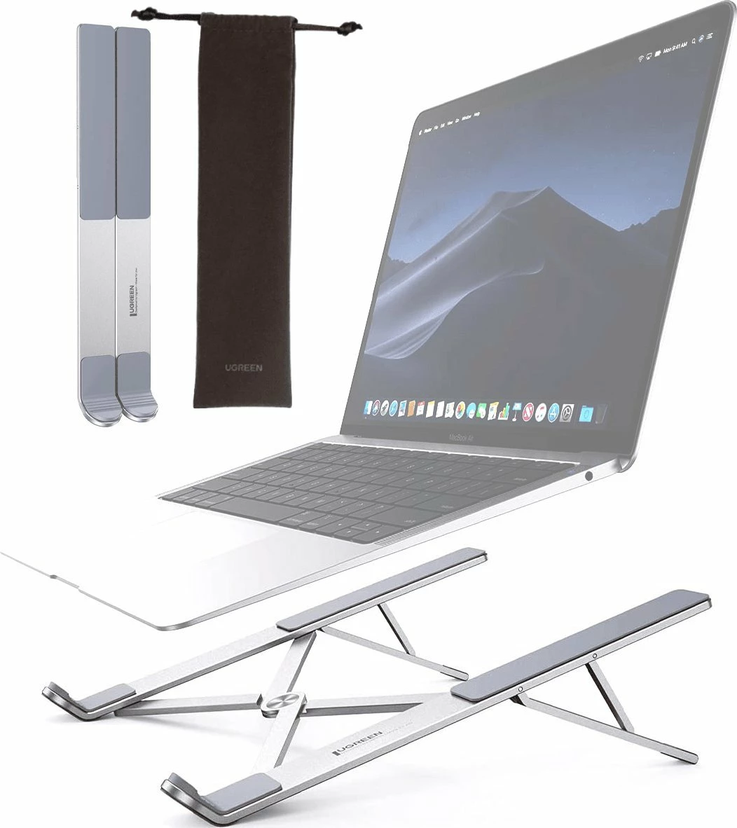 Mbajtëse laptopi Ugreen LP451 8-17\" alumin, e palosshme, me rregullim këndi, argjend