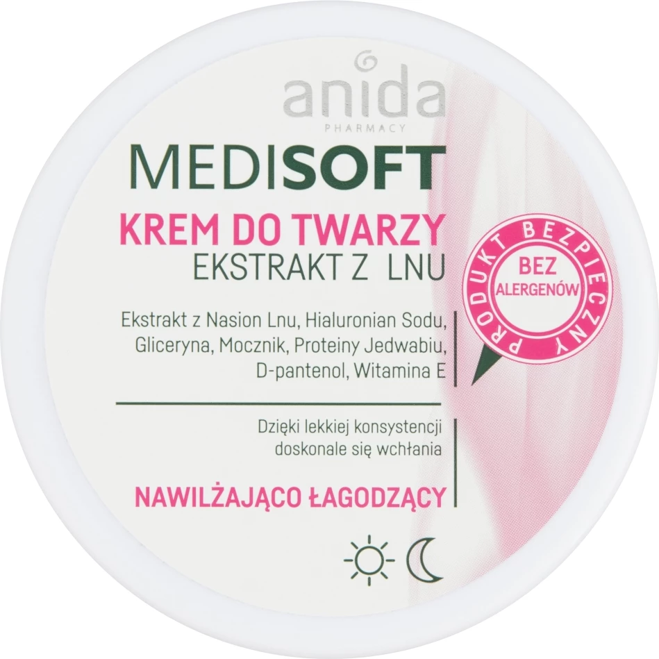 Krem fytyre Anida Medisoft me ekstrakt liri, 100ml