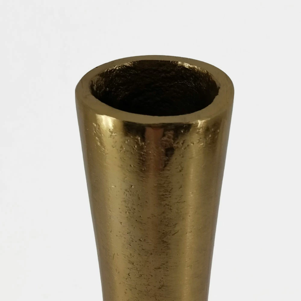 Vazo dekorative ADEL, alumin, ngjyrë ari, 17x5x46cm