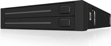 Kornizë hot-swap për SSD/HDD 2x2.5" SATA ICY BOX, për bay 3.5", 6 Gbit/s, e zezë