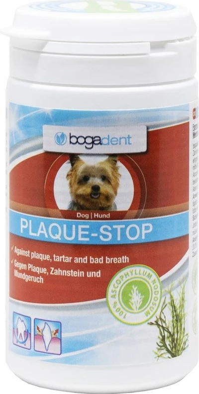 Pluhur për higjienë orale për qen Bogar Plaque-stop, 70g