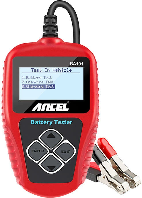 Tester baterie Ancel BA101, për makina, i kuq