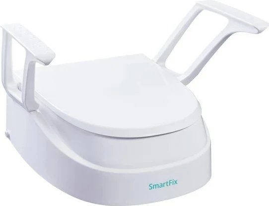 Ulëse tualeti DIETZ SmartFix me mbështetëse, Gri