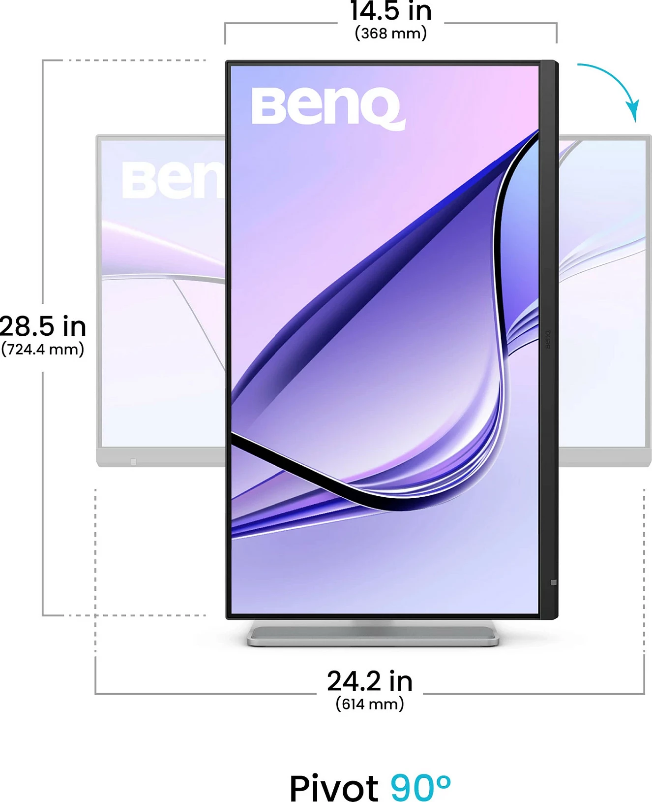Monitor BenQ MA270S 27" 5K, USB-C/HDMI, HDR, KVM, argjendtë