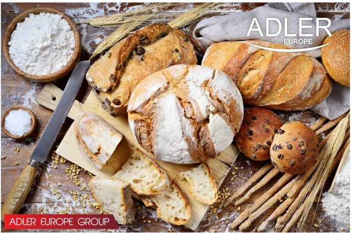Makinë buke ADLER AD6019, 15 programe, dy paddlla metalike, tavë pjekjeje e heqshme, e bardhë