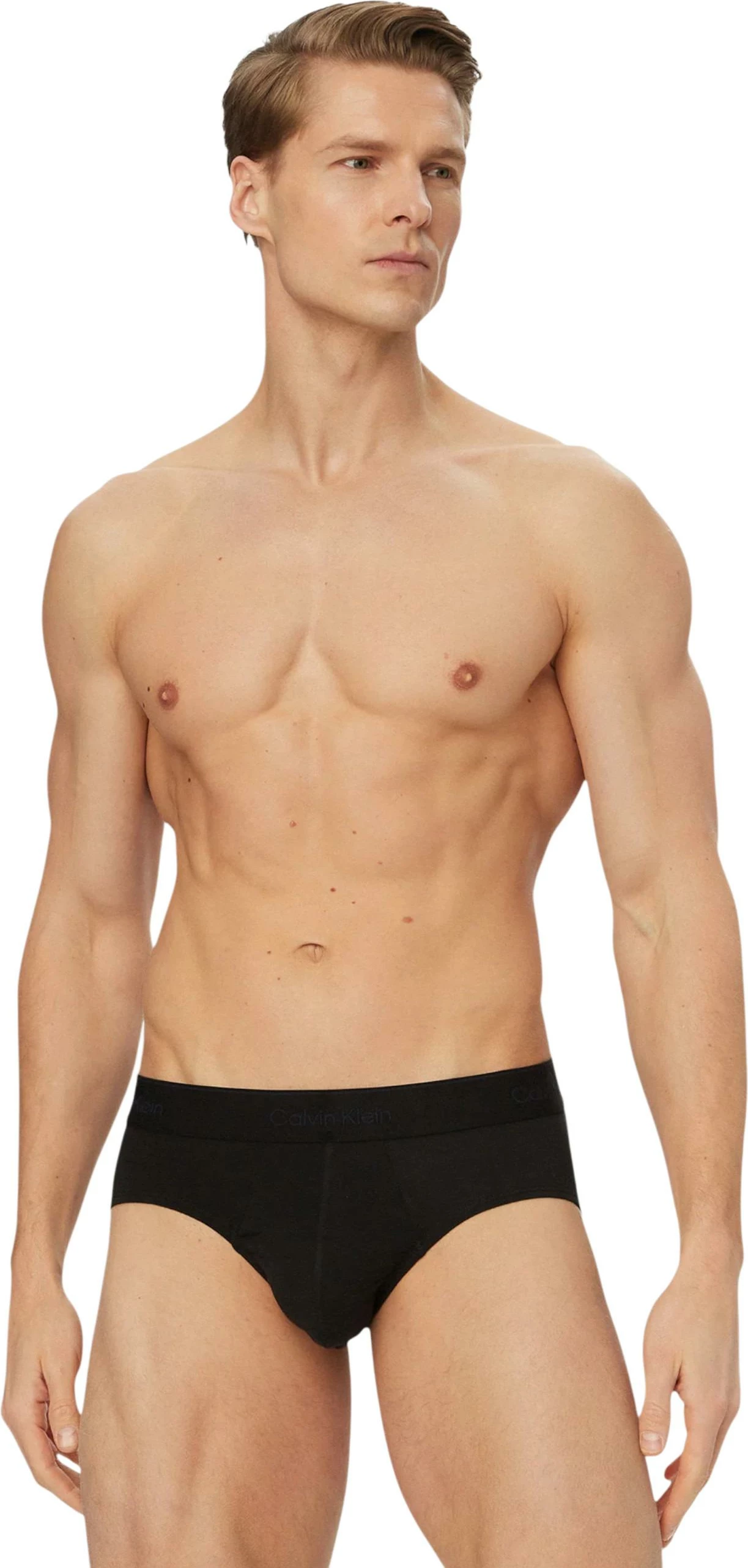 Të brendshme për meshkuj Calvin Klein Underwear Hip Brief LV00NB4388, të zeza/vjollcë [Madhësia: S]