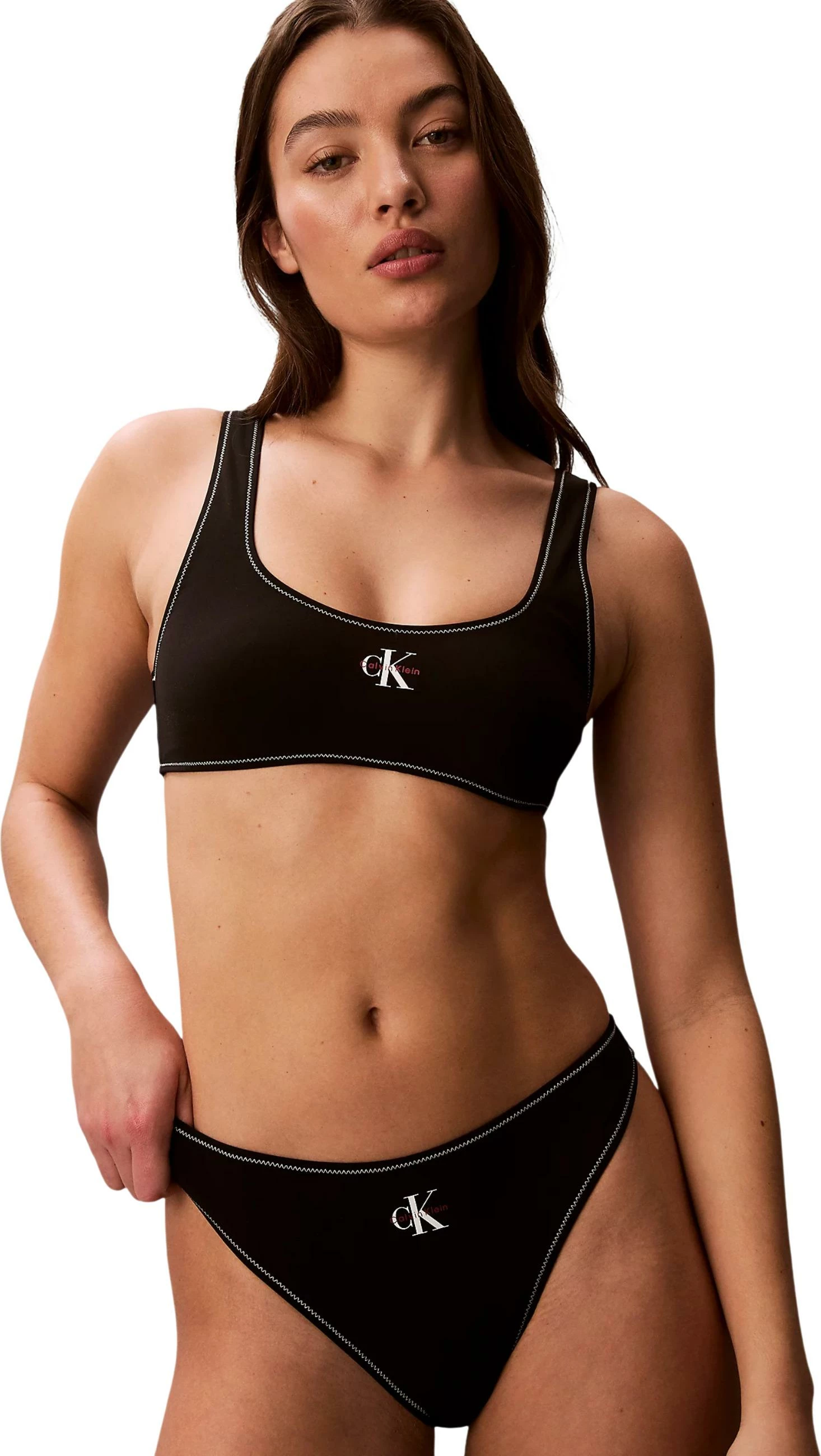 Sutjenë bikine Calvin Klein Jeans LV00Q61100, për femra, e zezë [Madhësia: L]