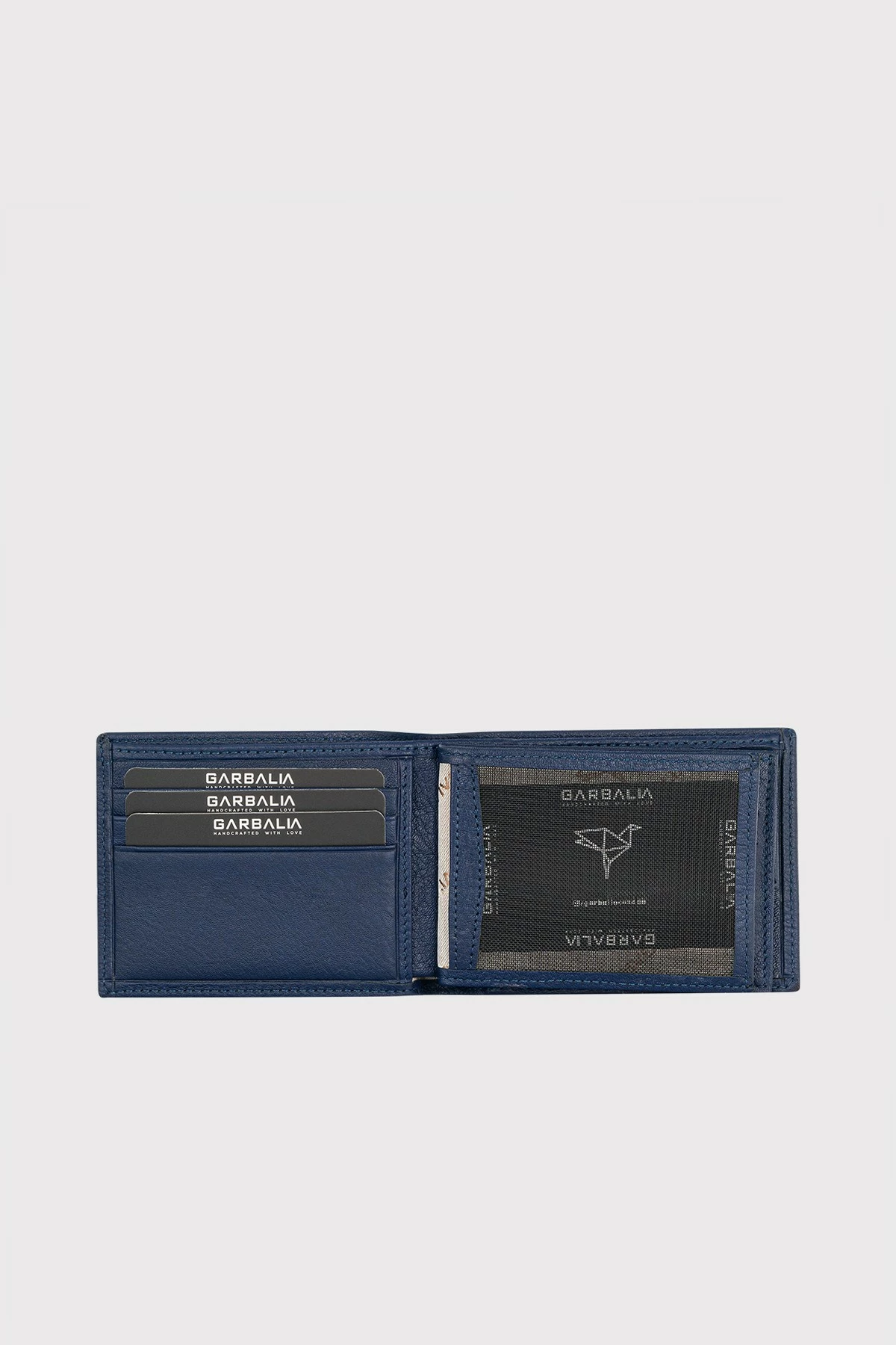 Portofol për burra, lëkurë origjinale, ngjyrë navy blue, Liverpool, Zoozie Bags