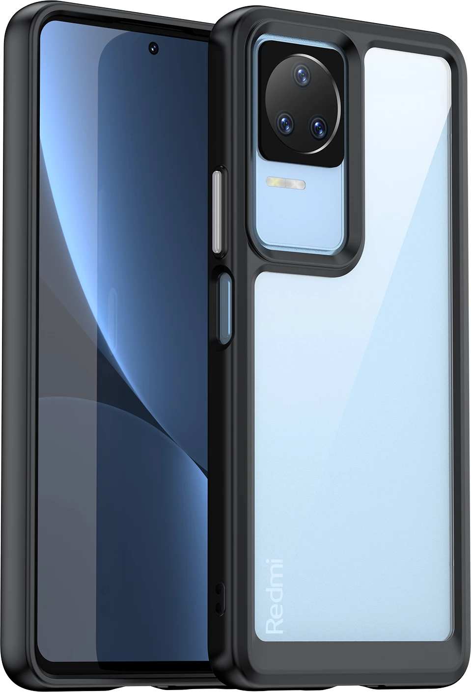 Mbështjellës Hurtel Outer Space Case për Xiaomi Poco F4 5G, i zi