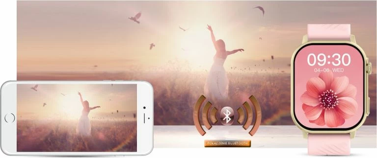 Smartwatch Gravity për femra, rozë