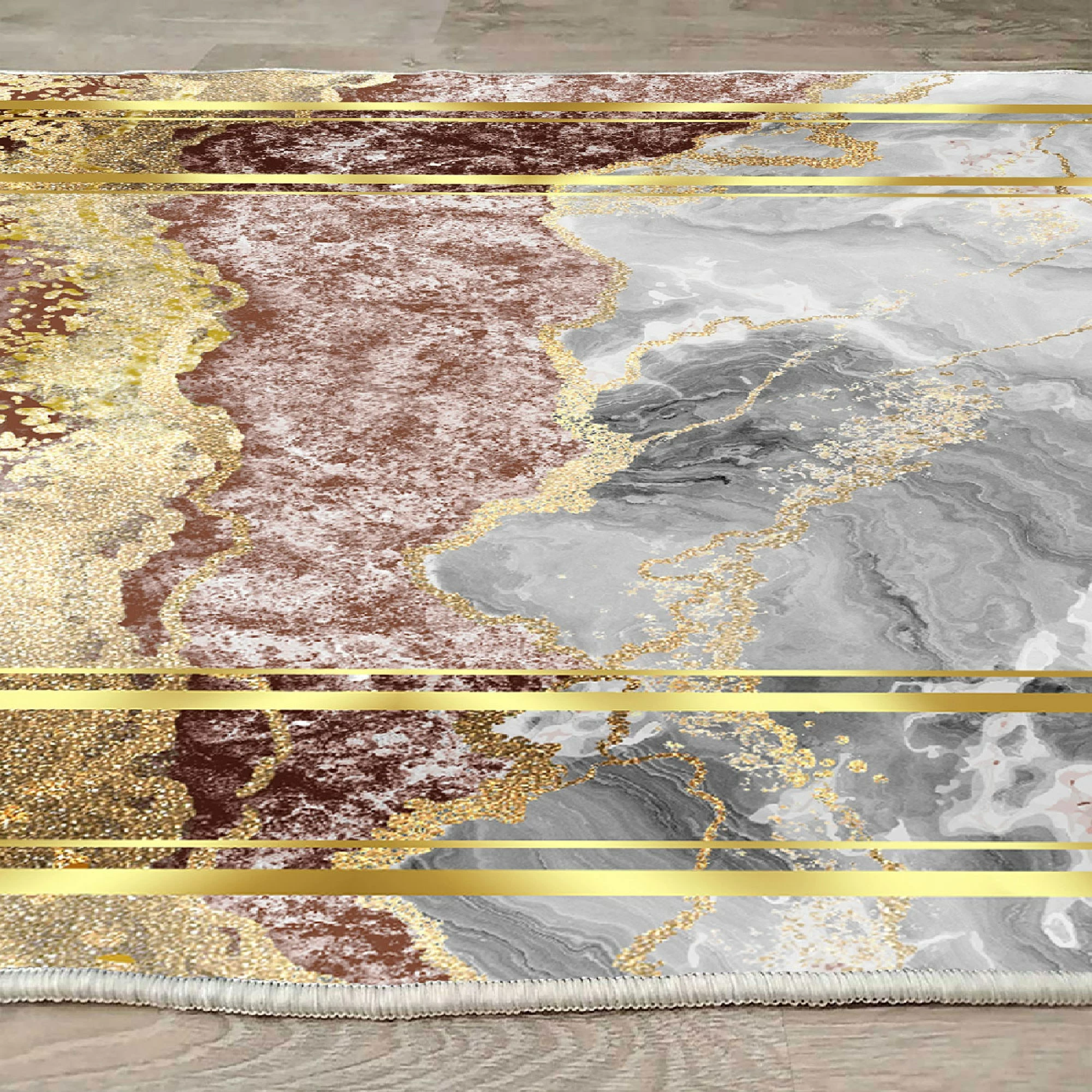 Qilim velvet, shumëngjyrësh, 140x220cm, Els2409