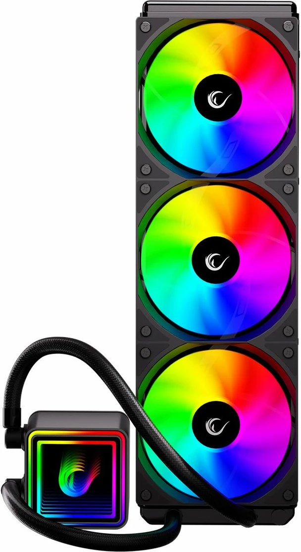 Ftohës uji AIO Rampage INFINITE V360 360mm, 3x120mm ARGB, i zi
