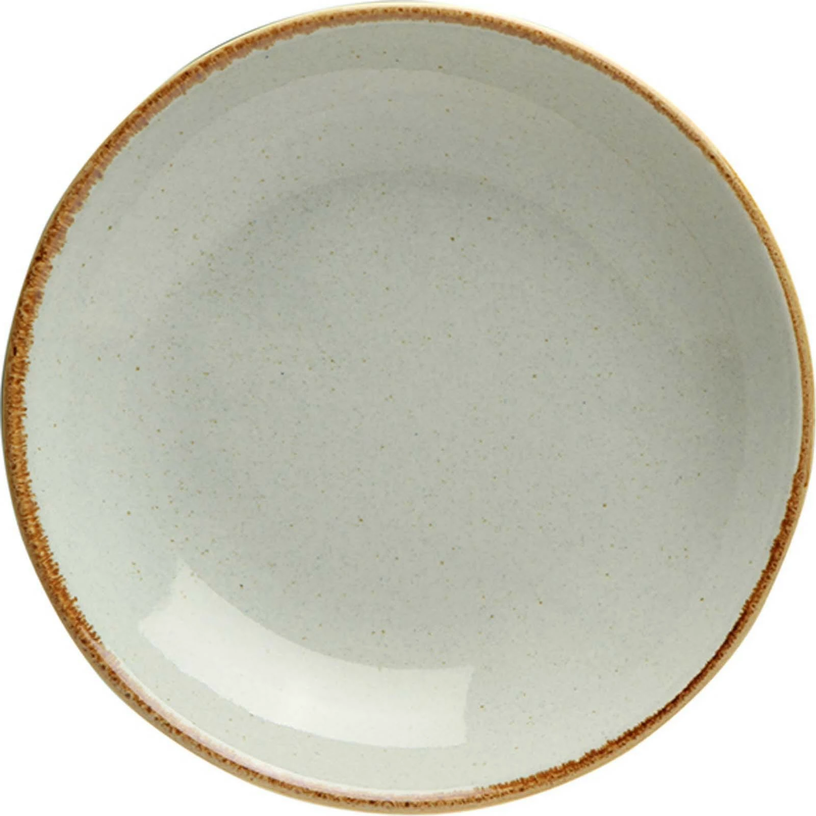 Pjatë coupe Porland Seasons Ashen 260 mm porcelan, e hirtë, set 6 copë