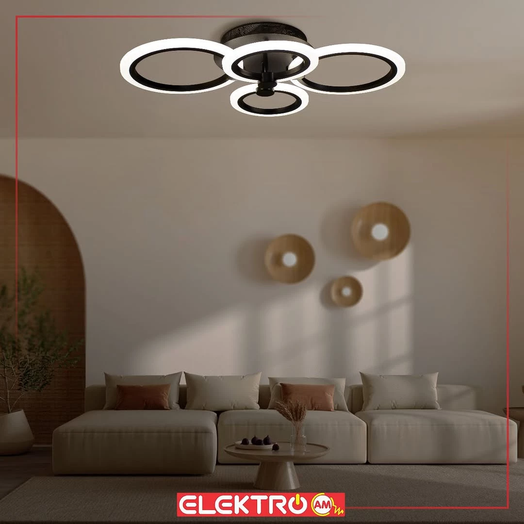 Abazhur LED tavani MX2374-2+2 BK