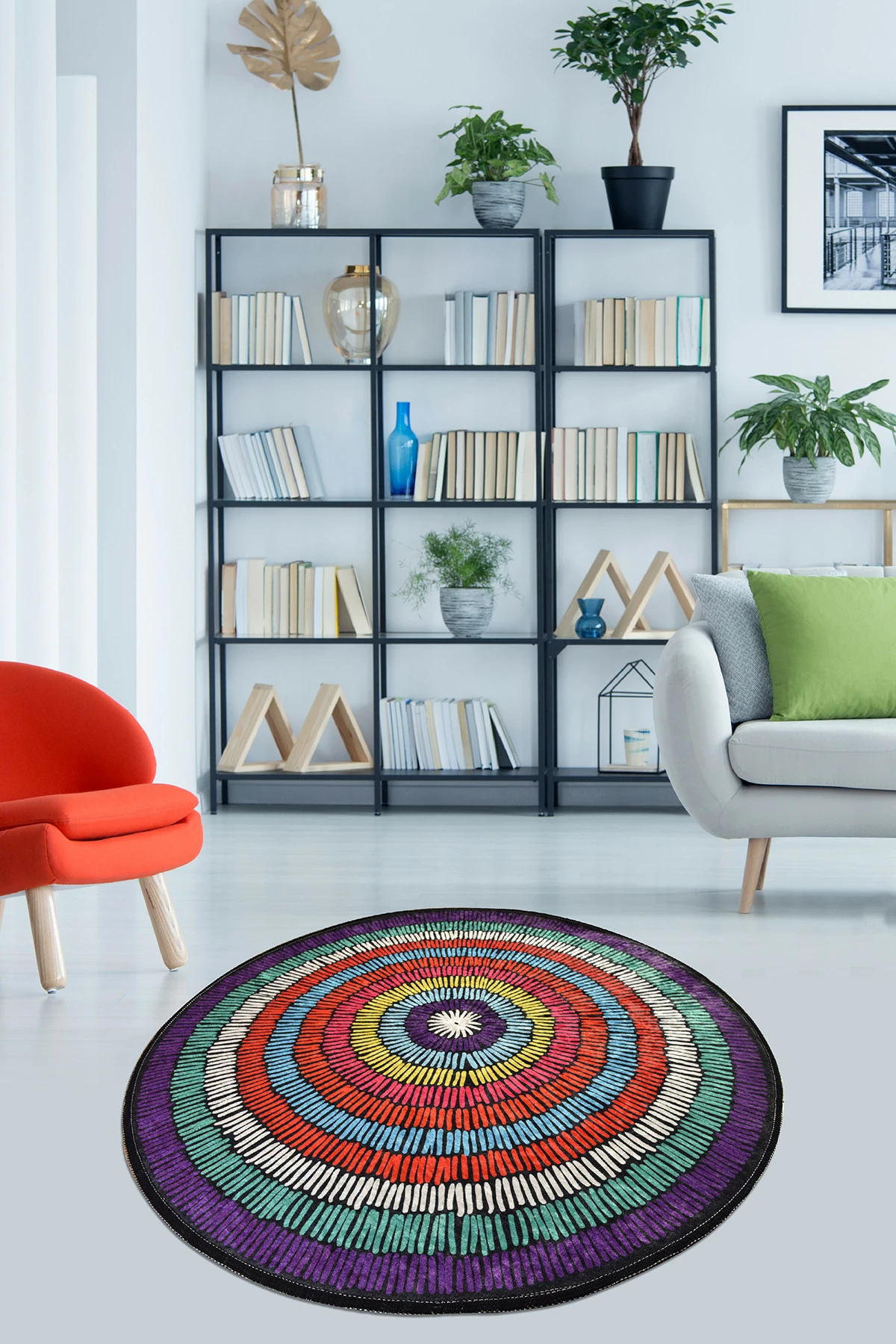 Qilim rrumbullak, shumëngjyrësh, Conceptum Hypnose Bubble, 100 cm