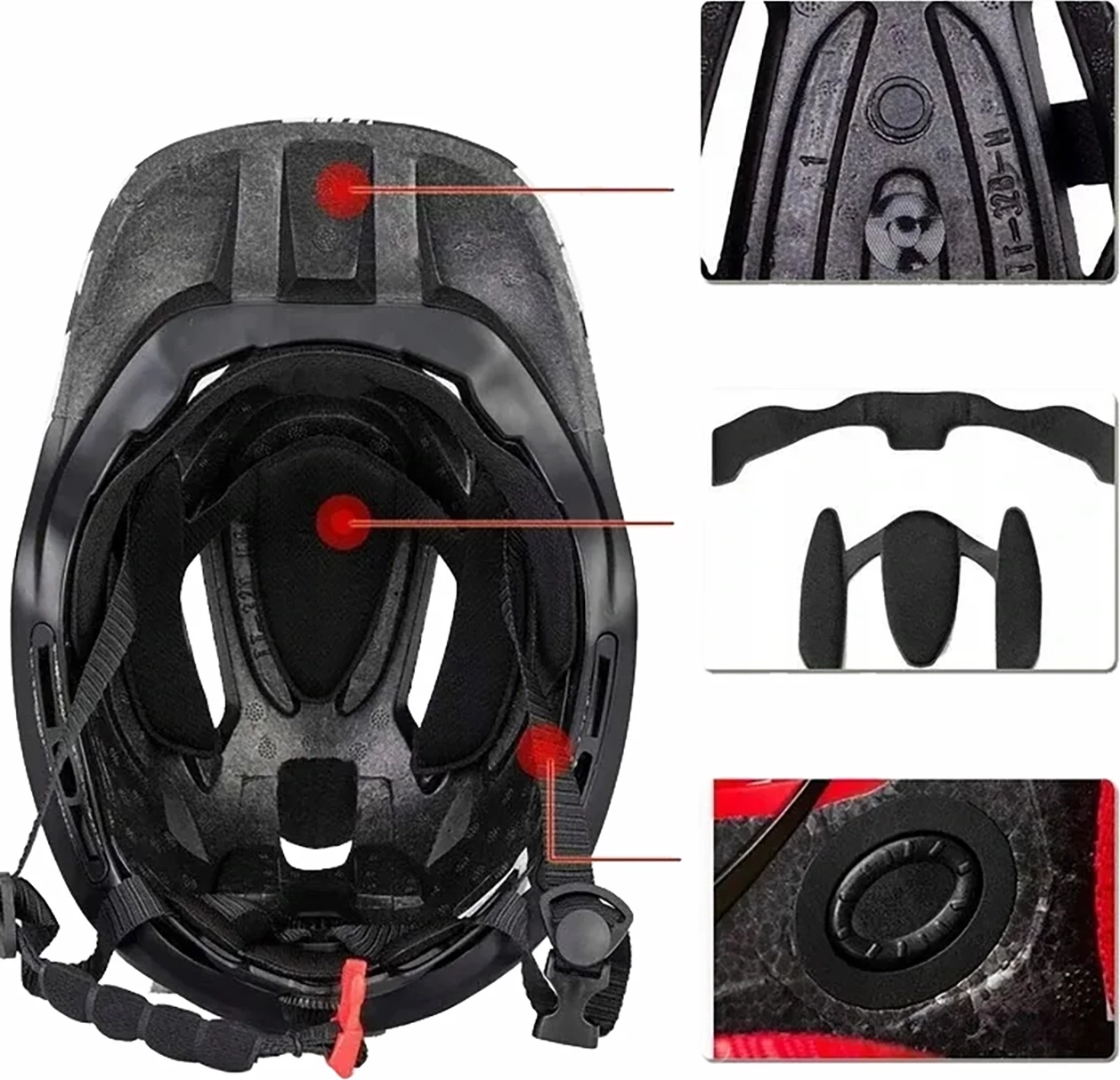 Helmetë biçiklete për fëmijë Rockbros TT-32SBPP-M me mbrojtëse nofulle të lëvizshme, M, vjollcë-rozë
