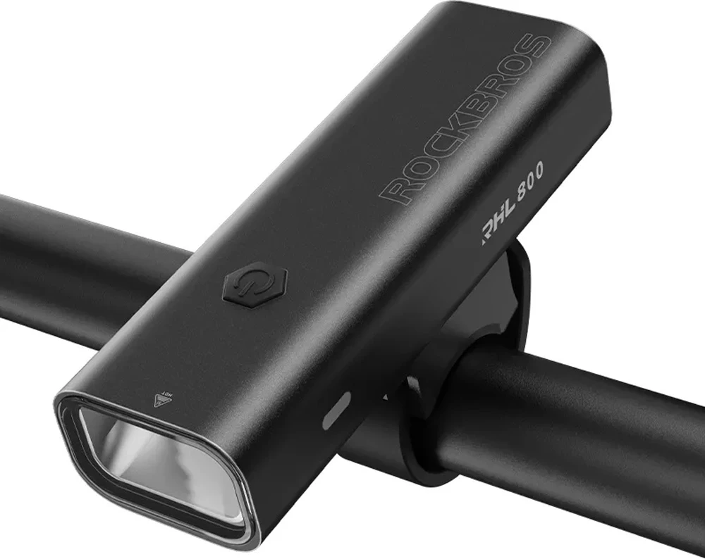 Dritë përpara biçiklete Rockbros 24710012001, 800 lm, 3000 mAh, USB-C, e zezë