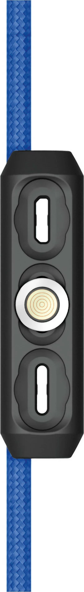 Kabllo karikimi magnetike RealPower MagneticCharge3, USB-A, 2 m, me adapterë USB-C/Micro-USB/Lightning, blu