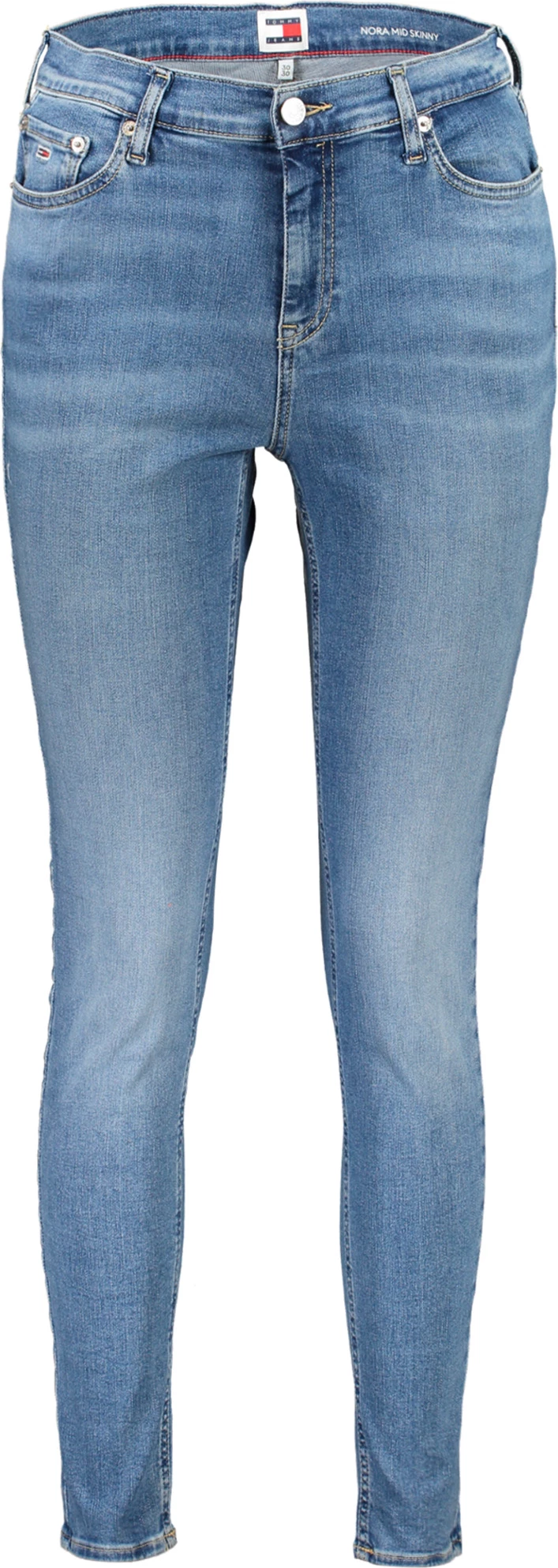 Pantallona xhins Tommy Hilfiger Nora Mid Skinny Jeans femra, të kaltërta