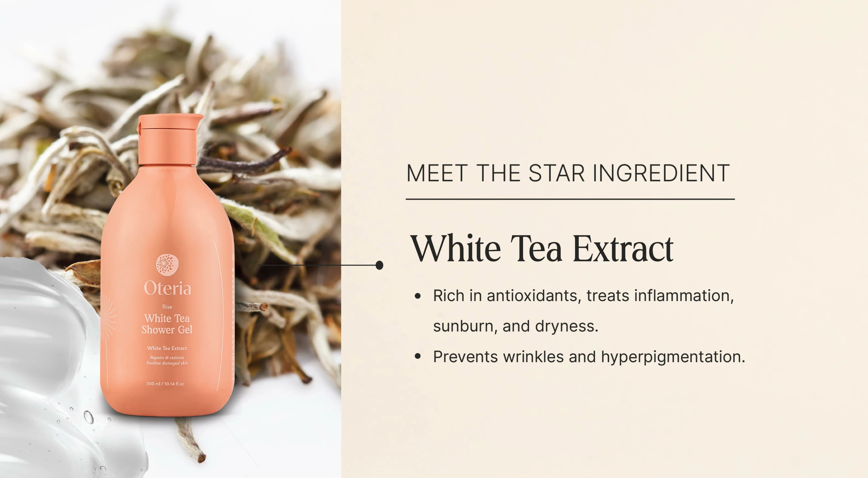 Xhel për trup White Tea Shower Gel, 200ml