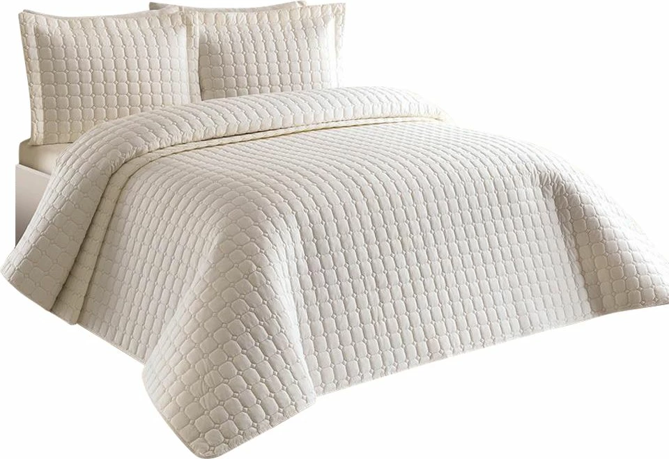 Set mbulesë krevati dopio L'essentiel, Estiva, krem