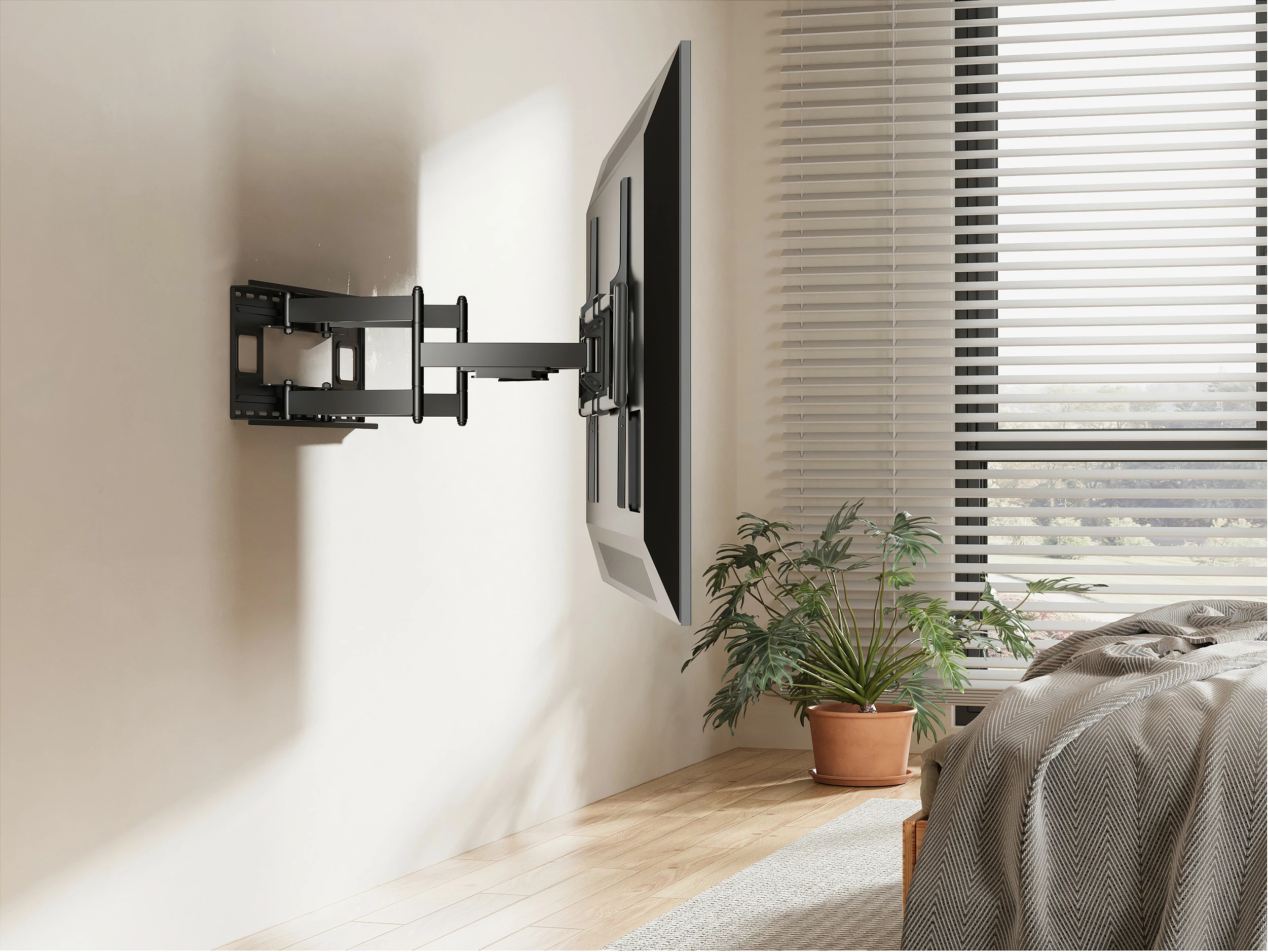 Mbajtëse muri për TV Equip Heavy-Duty Full Motion, 60-120", VESA deri 900x600, 120 kg, e zezë