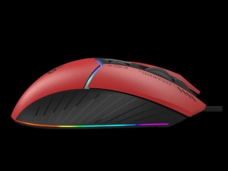 Mausi për lojëra A4tech Bloody W95Max, USB, me dritat RGB dhe ngjyrë të zeza-kuqe