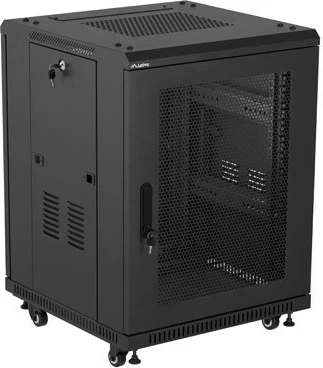 Kasë rack LANBERG 19 inch 15U, 600x600mm, e zezë, dyer të perforuara