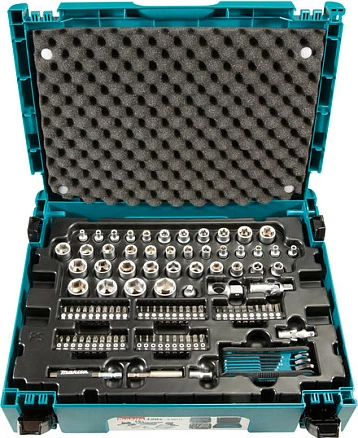 Set veglash Makita E-08713, 120 copë, MAKPAC, kaltër/zi