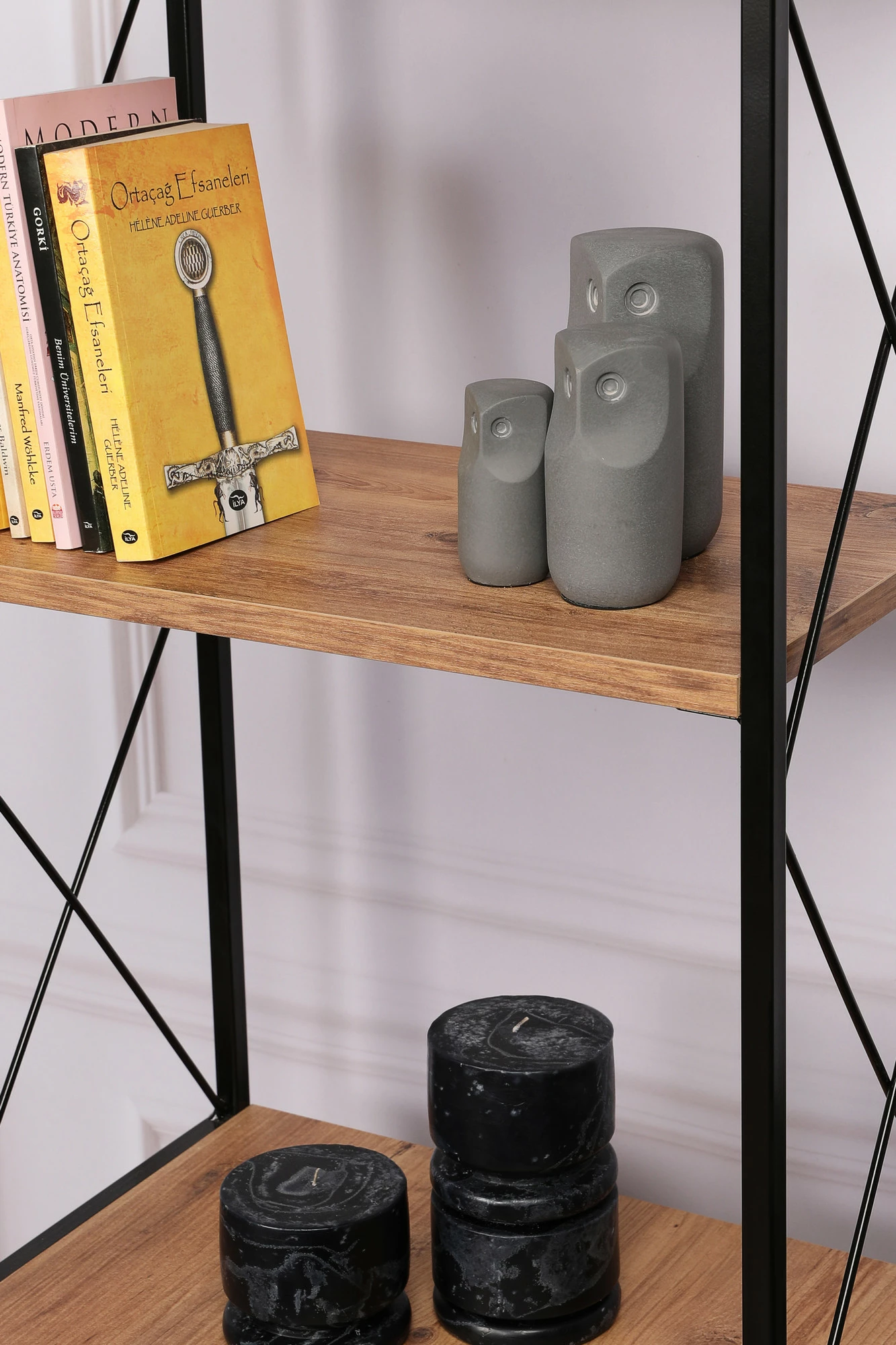 Raft librash industrial Hanah Home, ngjyrë pishë, Tervel