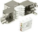Keystone jack LogiLink NK4003, RJ-45, 6a, Silver