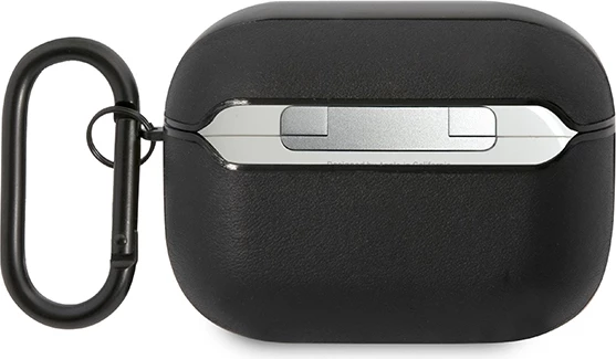 Mbështjellës Mercedes AMG Leather Big Logo për AirPods Pro, i zi