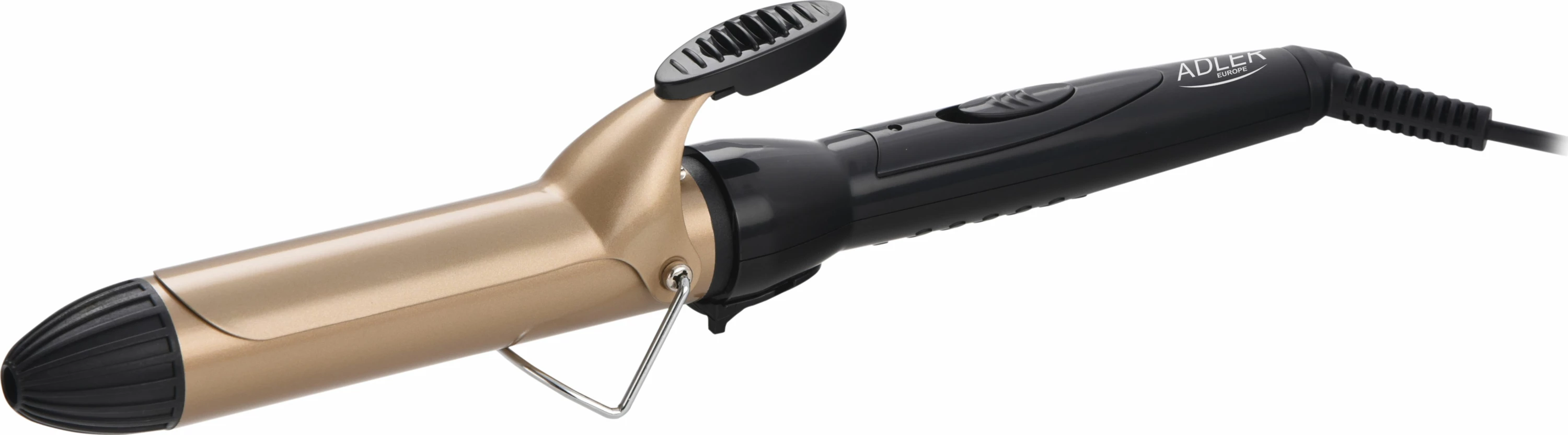 Hekur kaçurrelash Adler AD 2112, 32mm, 215°C, veshje qeramike, 55W, e zezë/ari