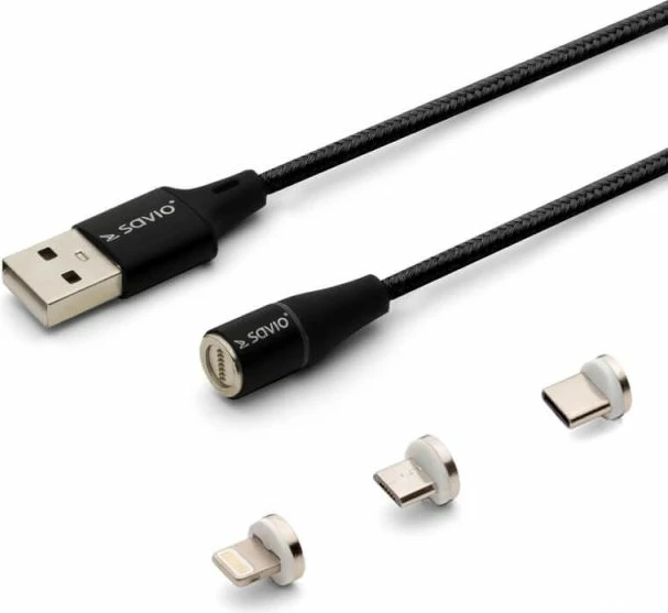 Kabllo magnetike Savio, e zezë