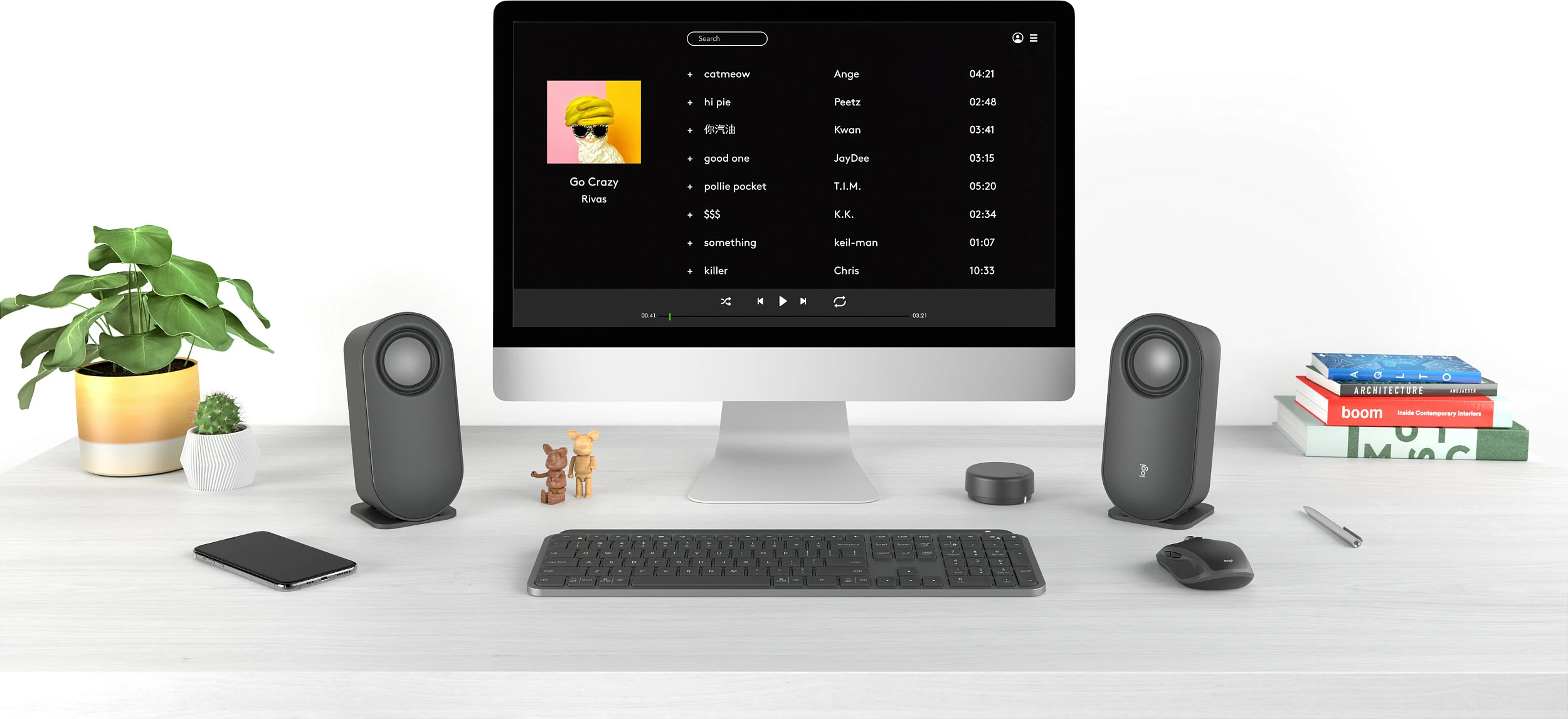 Altoparlantë kompjuterikë Logitech Z407, Bluetooth, 2.1 kanale, 40 W, Universal, Graphite