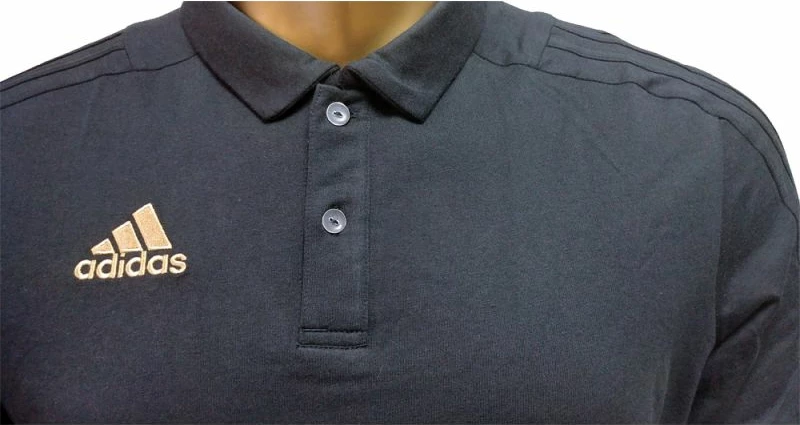 Fanellë polo për meshkuj adidas MiTiro 18, e zezë