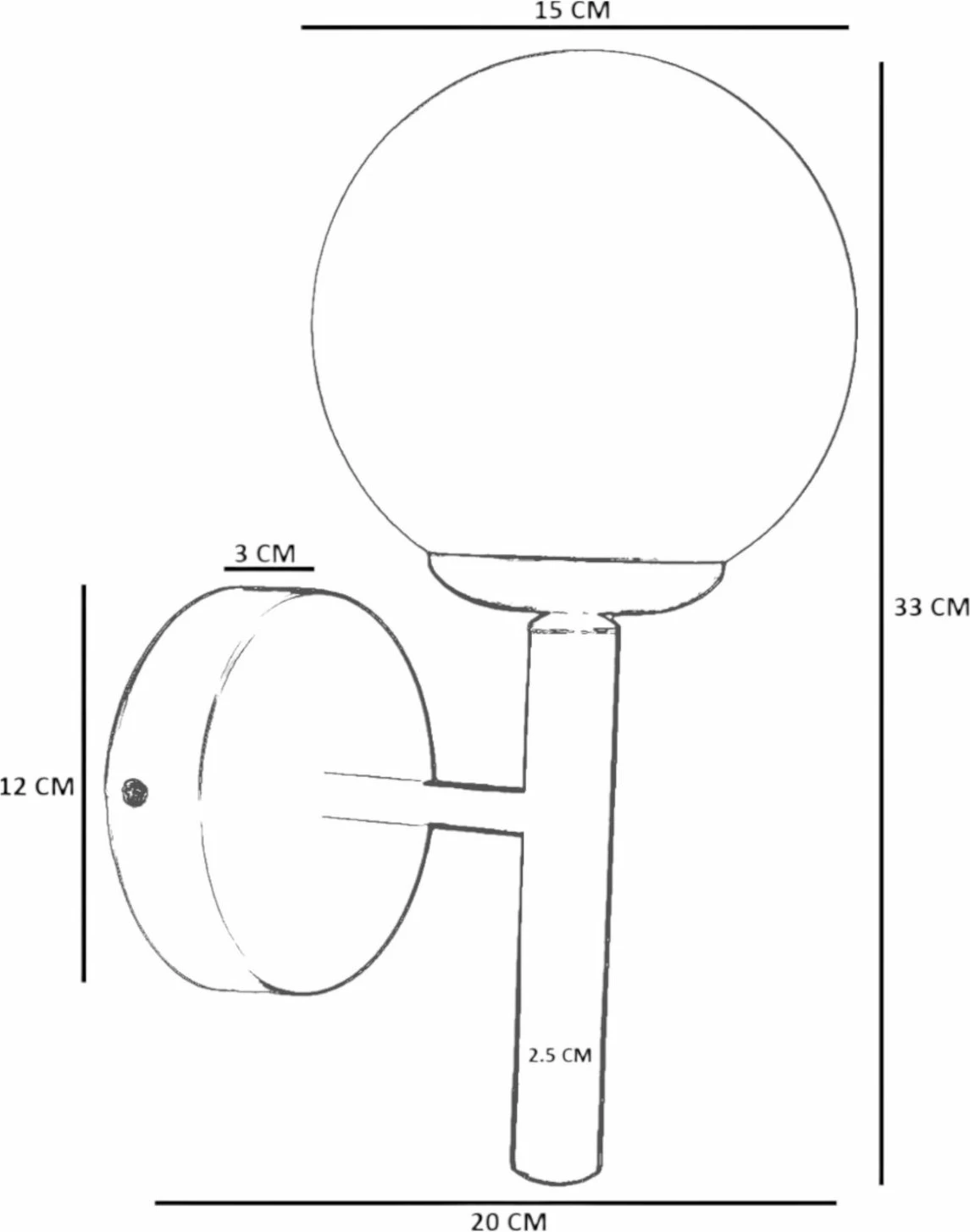 Llambë muri Opviq, 8976-1A, e bardhë dhe ari