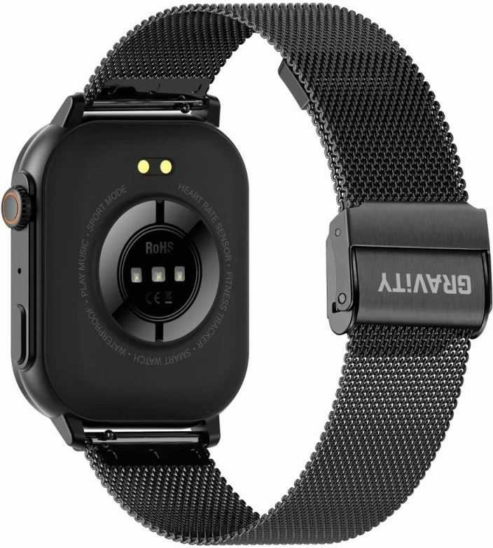 Smartwatch Gravity për meshkuj, e zezë