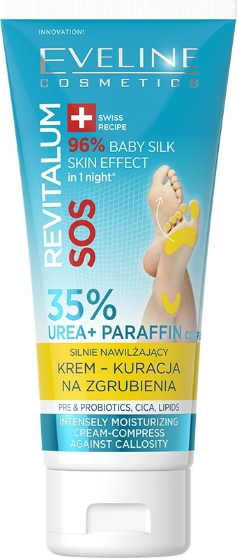 Krem për këmbë Eveline Cosmetics Revitalum Strongly Moisturizing Cream-Cure për femra 75ml