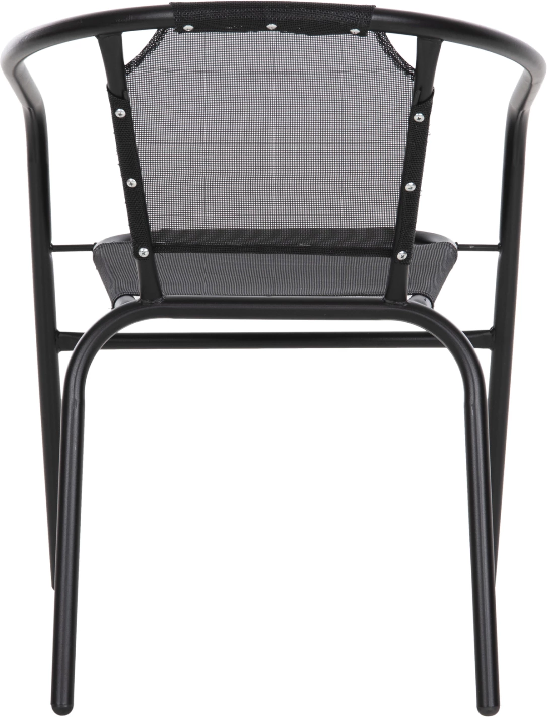 Karrige e jashtme LEDAN FH5977.03 metal & textilene, ngjyrë e zezë, 55x58x72H cm