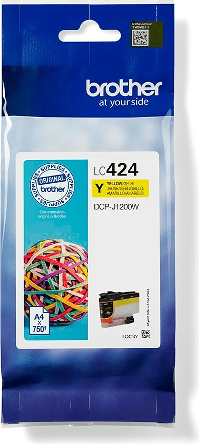 Toner Brother LC424Y, verdhë, 750 faqe