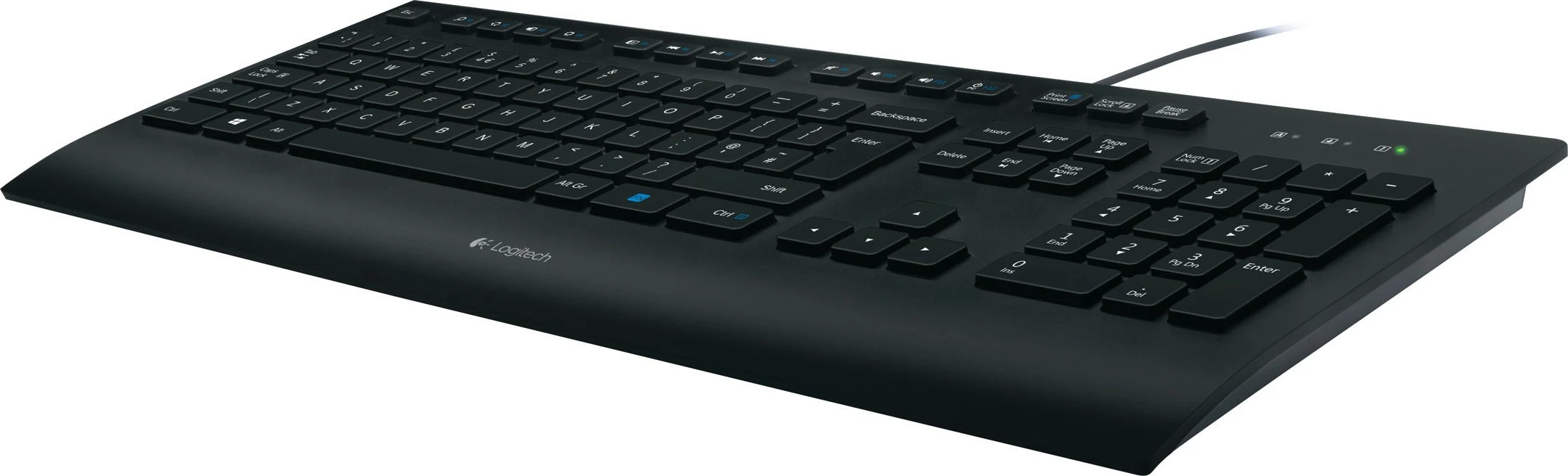 Tastierë Logitech K280e - USB, e zezë